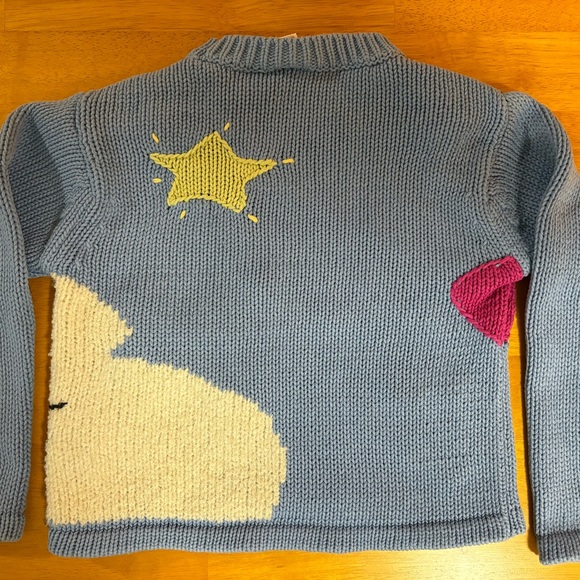 Talbots Kids Snowman Sweater - Blue and Pink - Picture 2 of 4